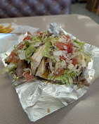 Loaded steak sub with lettuce and tomato